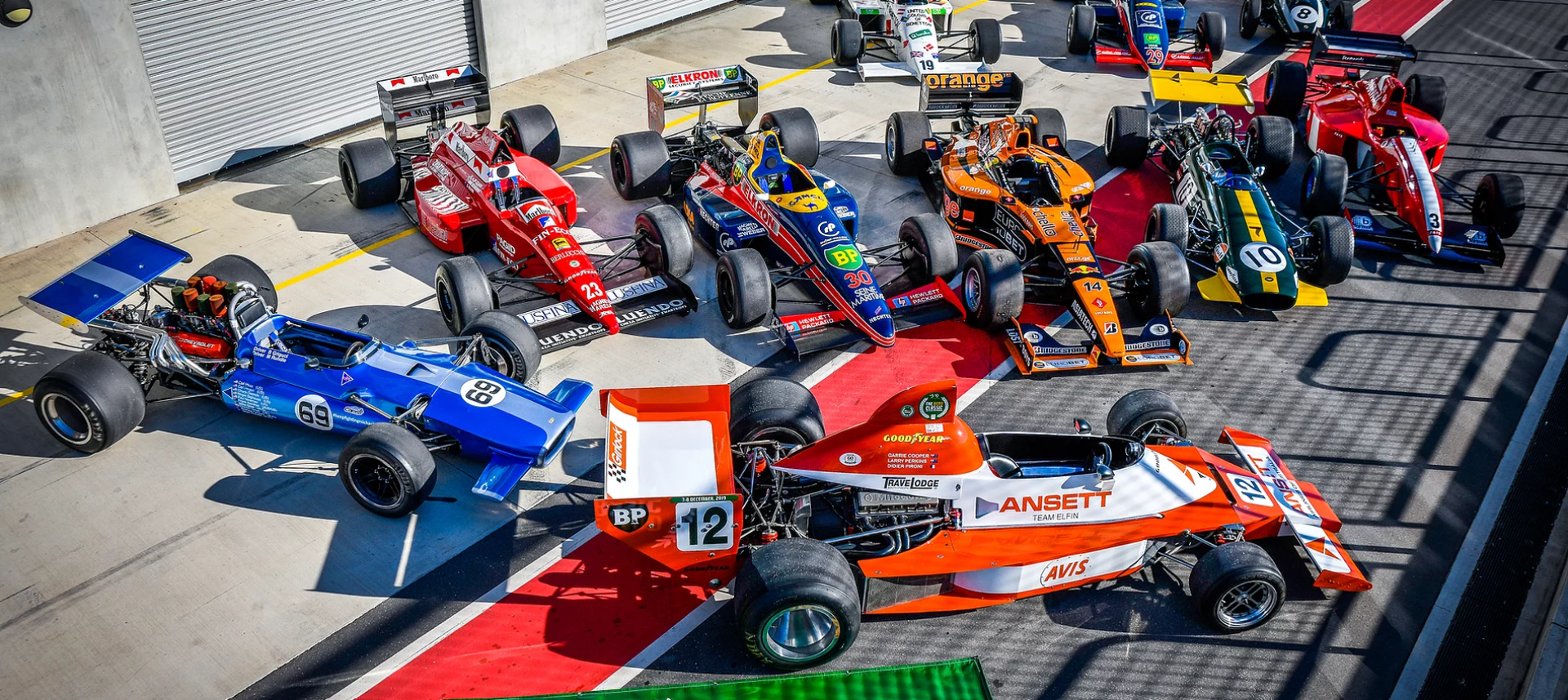 The Bend Classic features a range of famous F1 and open wheel machinery. (The Bend Motorsport Park)