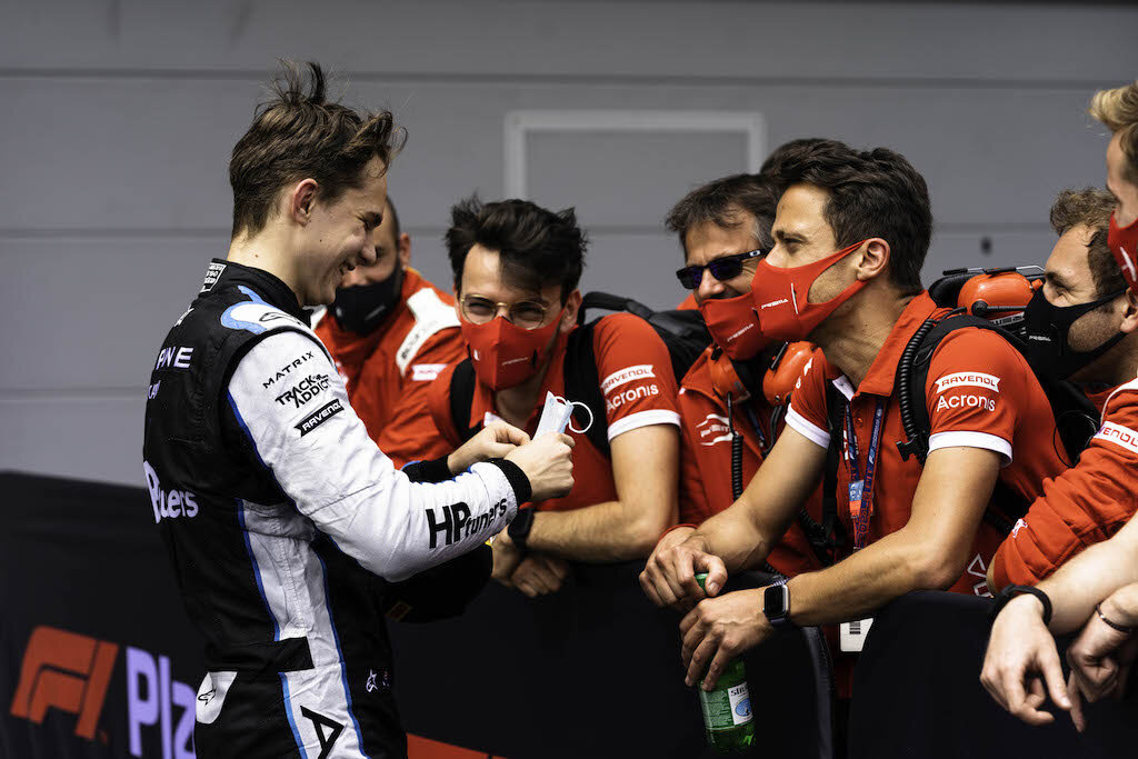 Oscar Piastri has taken the lead of the FIA Formula 2 championship for the first time. (Supplied)