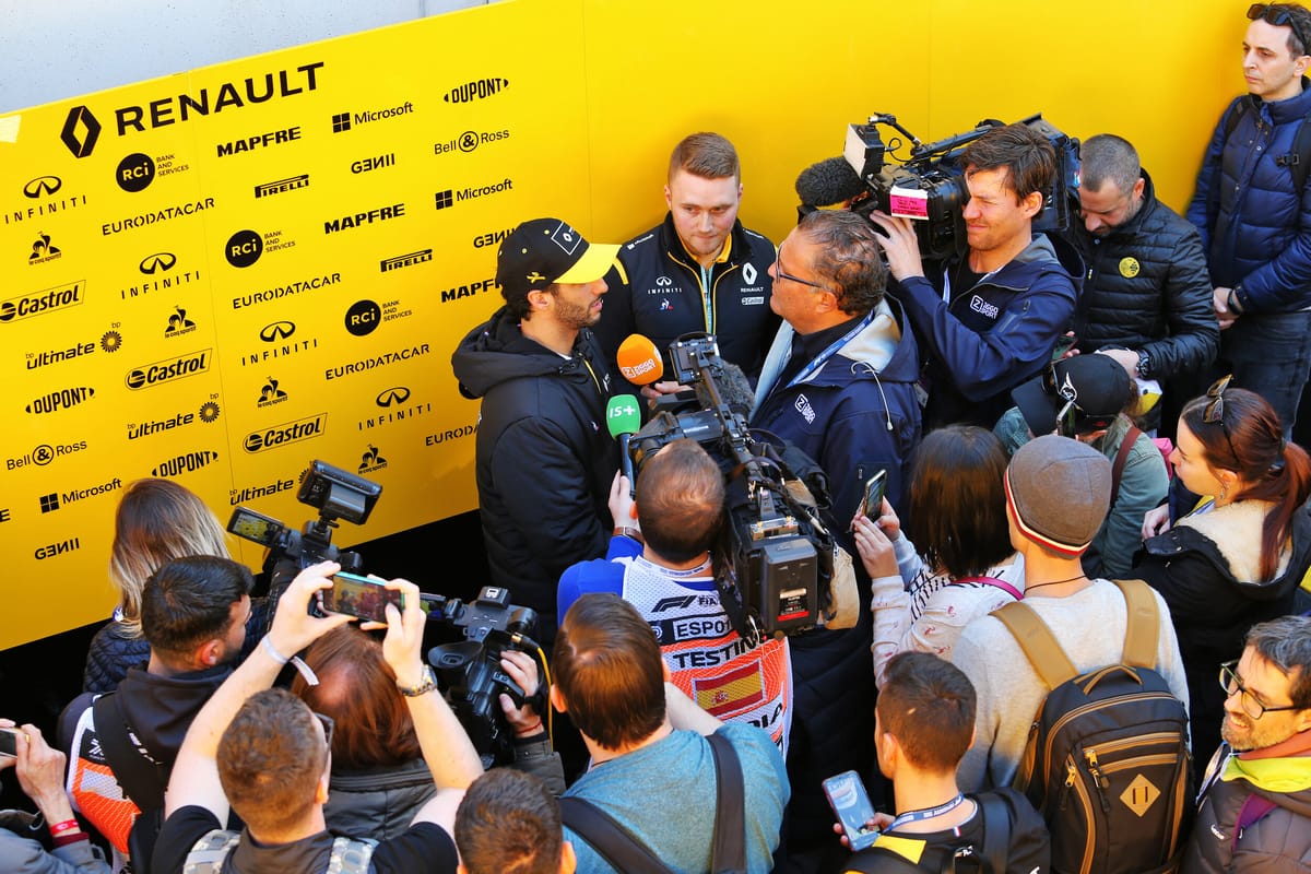 IN PICTURES: Daniel Ricciardo at F1 pre-season testing in Barcelona