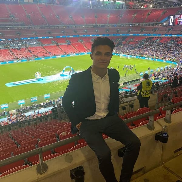 Lando Norris mugged leaving Euro 2020 final