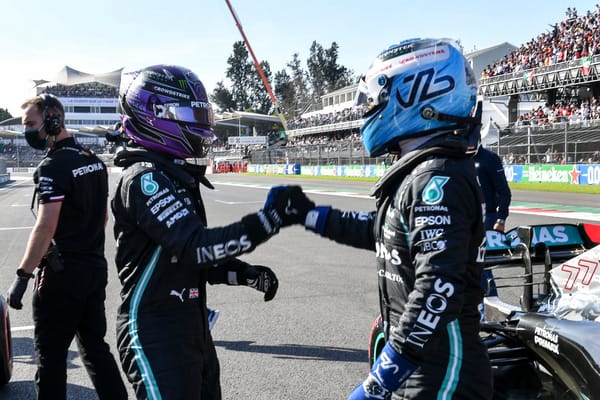 Valtteri Bottas tops qualifying as Mercedes lock out the front row in Mexico