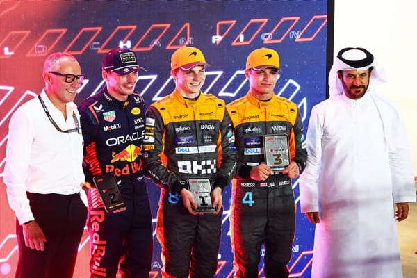 Oscar Piastri takes first F1 victory as Verstappen seals title in Qatar sprint